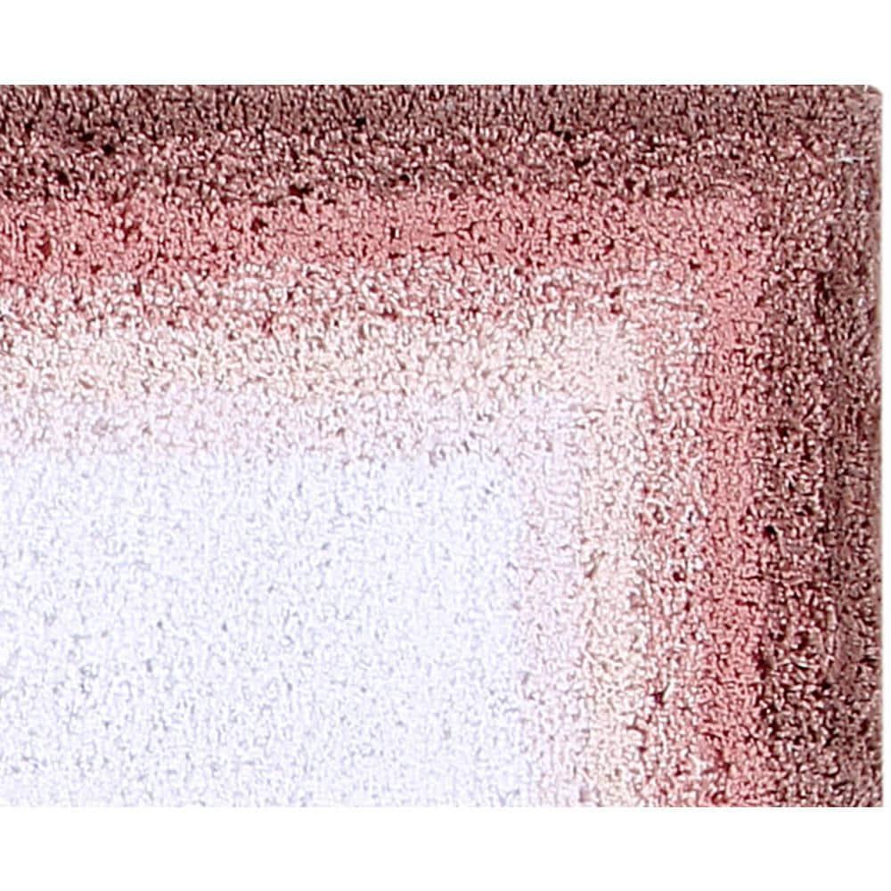 17"x24" Torrent Collection 100% Cotton Bath Rug Rose - Better Trends: Machine Washable, Tufted, Spray Latex Backing
