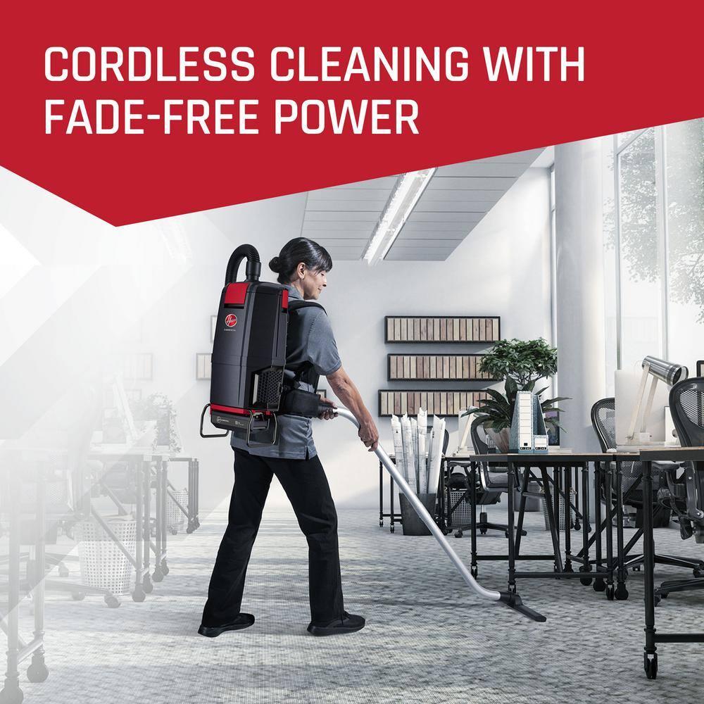 Hoover Commercial Cordless Backpack Vacuum Cleaner,40VDC CH93619