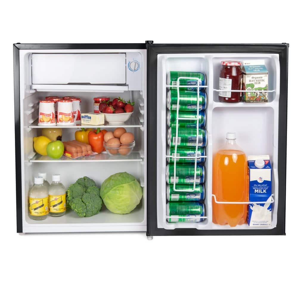 Igloo IRF16BK6A 1.6 Cu. Ft. Single Door Refrigerator with Freezer, Black
