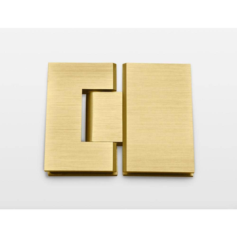 Glass Warehouse Halo 60 in. x 36 in. x 78 in. 90-degree Fully Frameless Glass Hinged Shower Enclosure 90-GH-60-36-SB