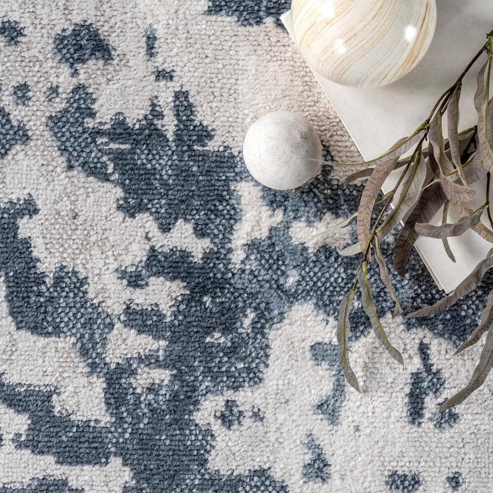 4'3"x6' Ginny Contemporary Speckled Abstract Area Rug Blue - nuLOOM: Machine Made, Low Pile, Indoor Use