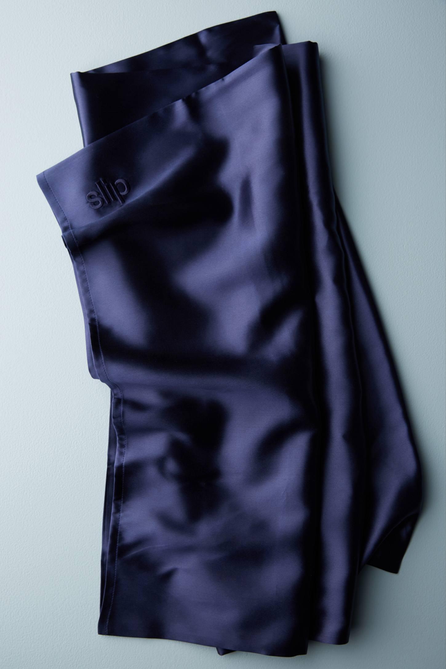 Slip Pure Silk Pillowcase Bedding, Navy, Queen