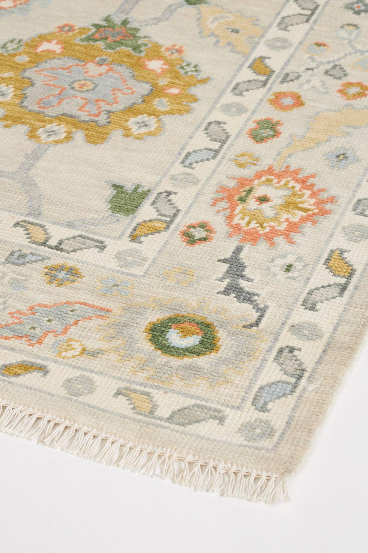 Karina Transitional Floral & Botanical Ivory/Gold/Green Area Rug