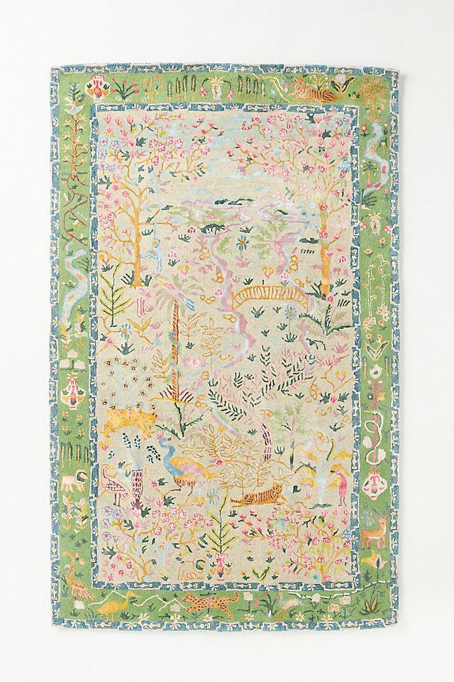Wool & Viscose Blend Tufted Tales Menagerie Rug