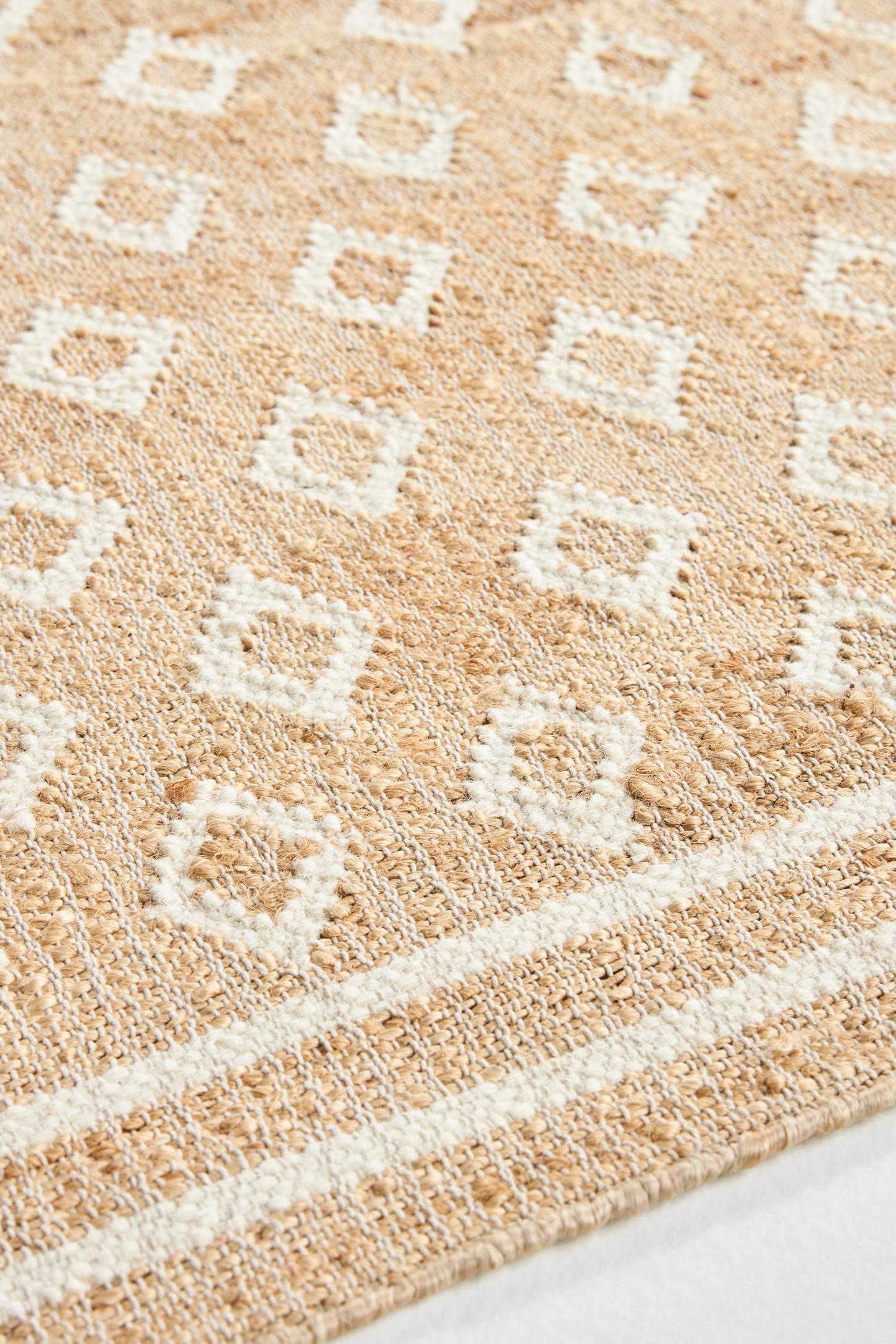 Erin Gates by Momeni Erin Gates by Momeni Orchard Tiny Diamond Natural Hand Woven Wool and Jute Area Rug