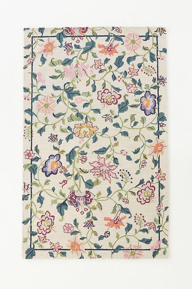 Hattie Wool Tufted Floral Rug
