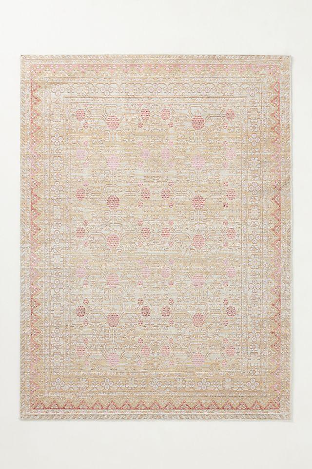 Momeni Isabella Holden Pink 2' X 3' Accent Rug: Modern Medallion, Low Pile, Indoor, Machine Made, Polyester