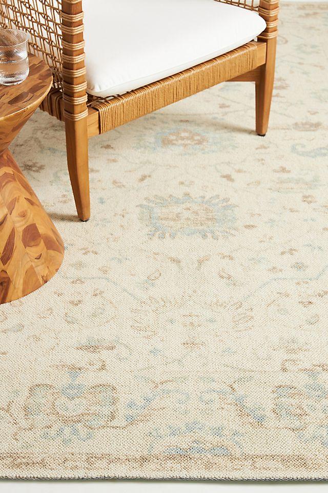 3'3"x5' Floral Loomed Accent Rug Beige - Momeni: Traditional Wool & Nylon Botanical Low Pile Indoor Rug