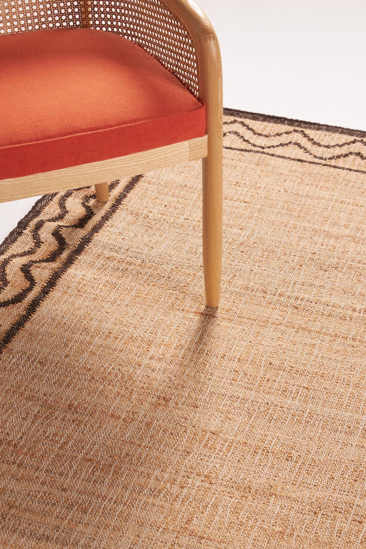 Erin Gates by Momeni Orchard Ripple Brown Hand Woven Wool and Jute Area Rug