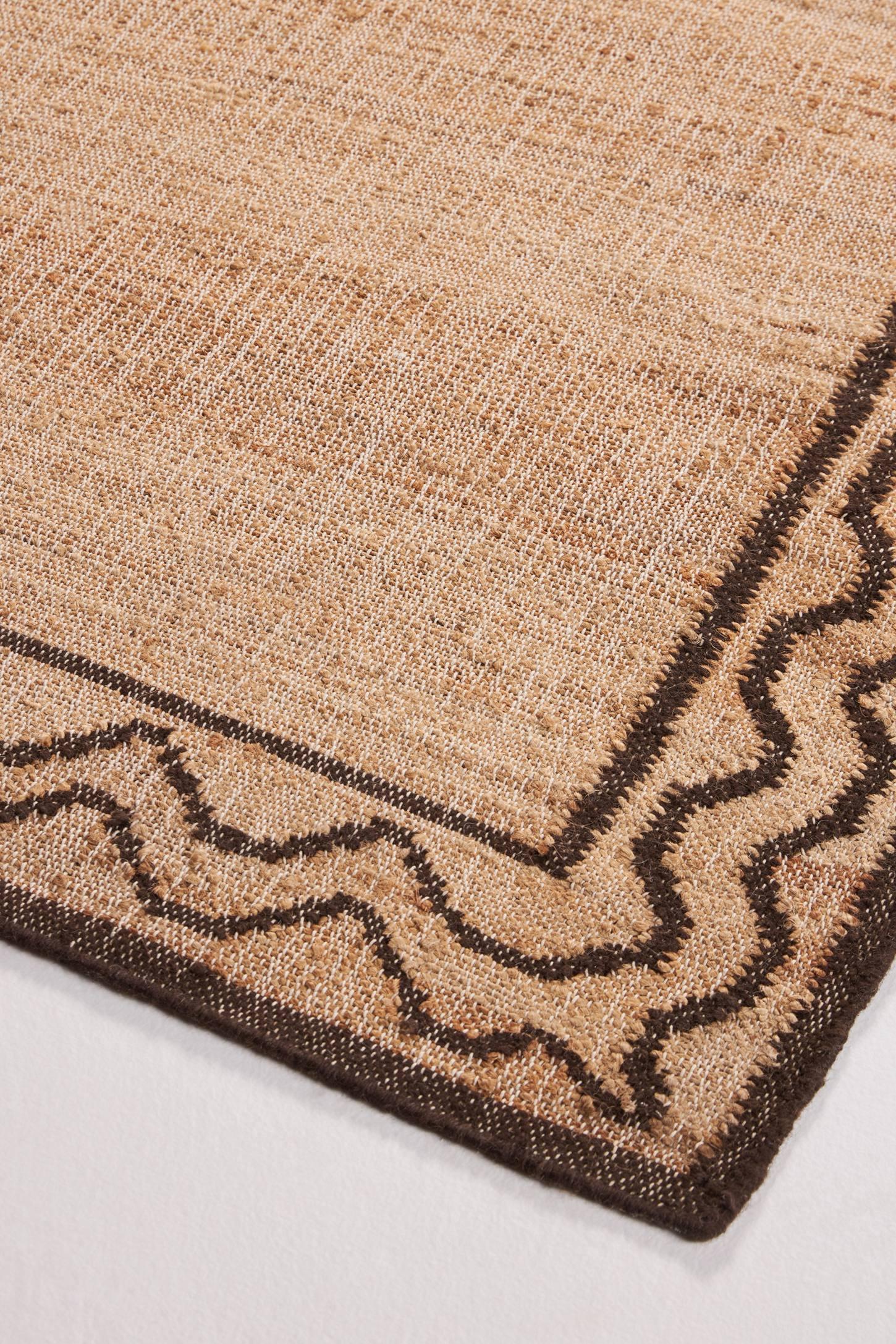Erin Gates by Momeni Orchard Ripple Brown Hand Woven Wool and Jute Area Rug