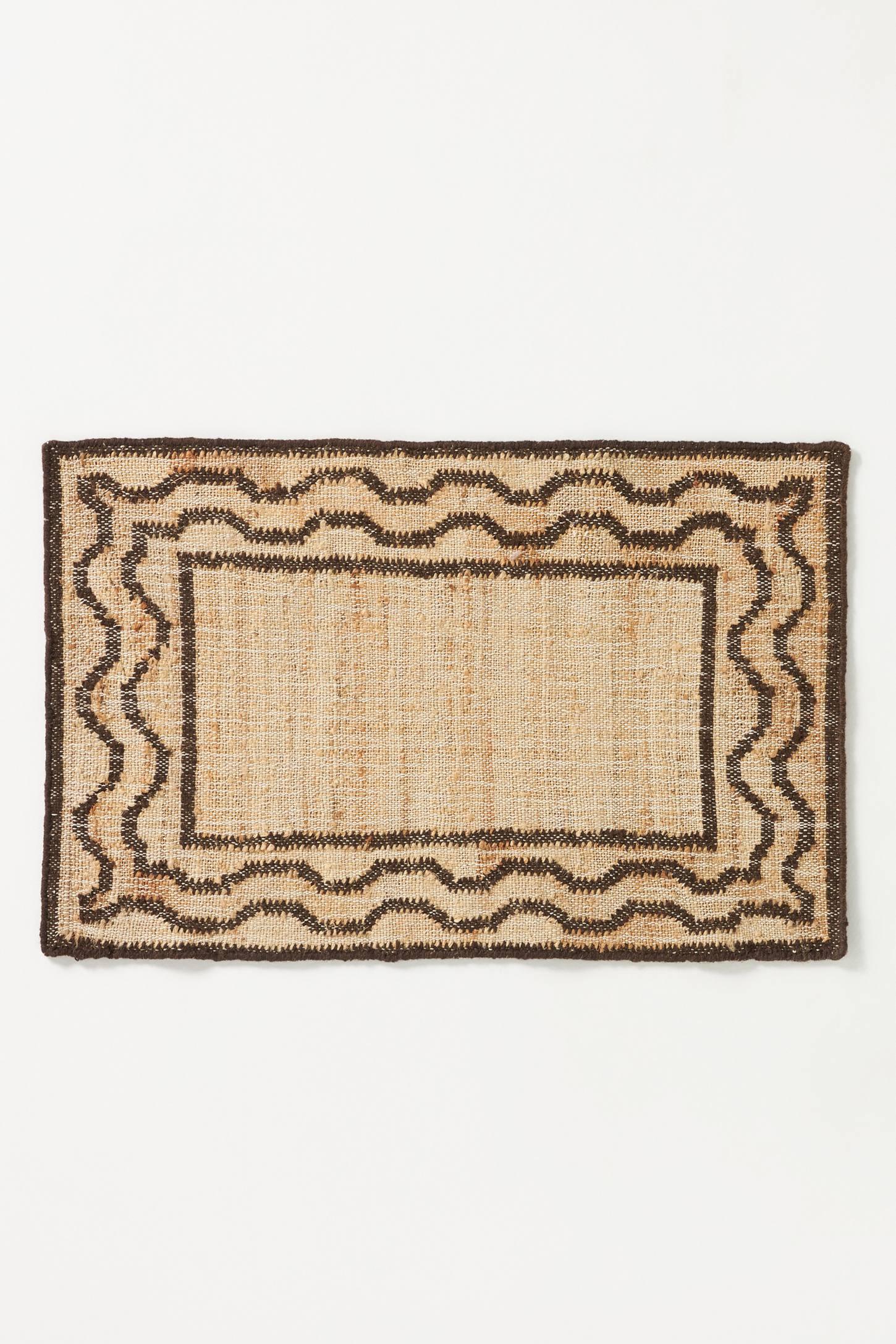 Erin Gates by Momeni Orchard Ripple Brown Hand Woven Wool and Jute Area Rug