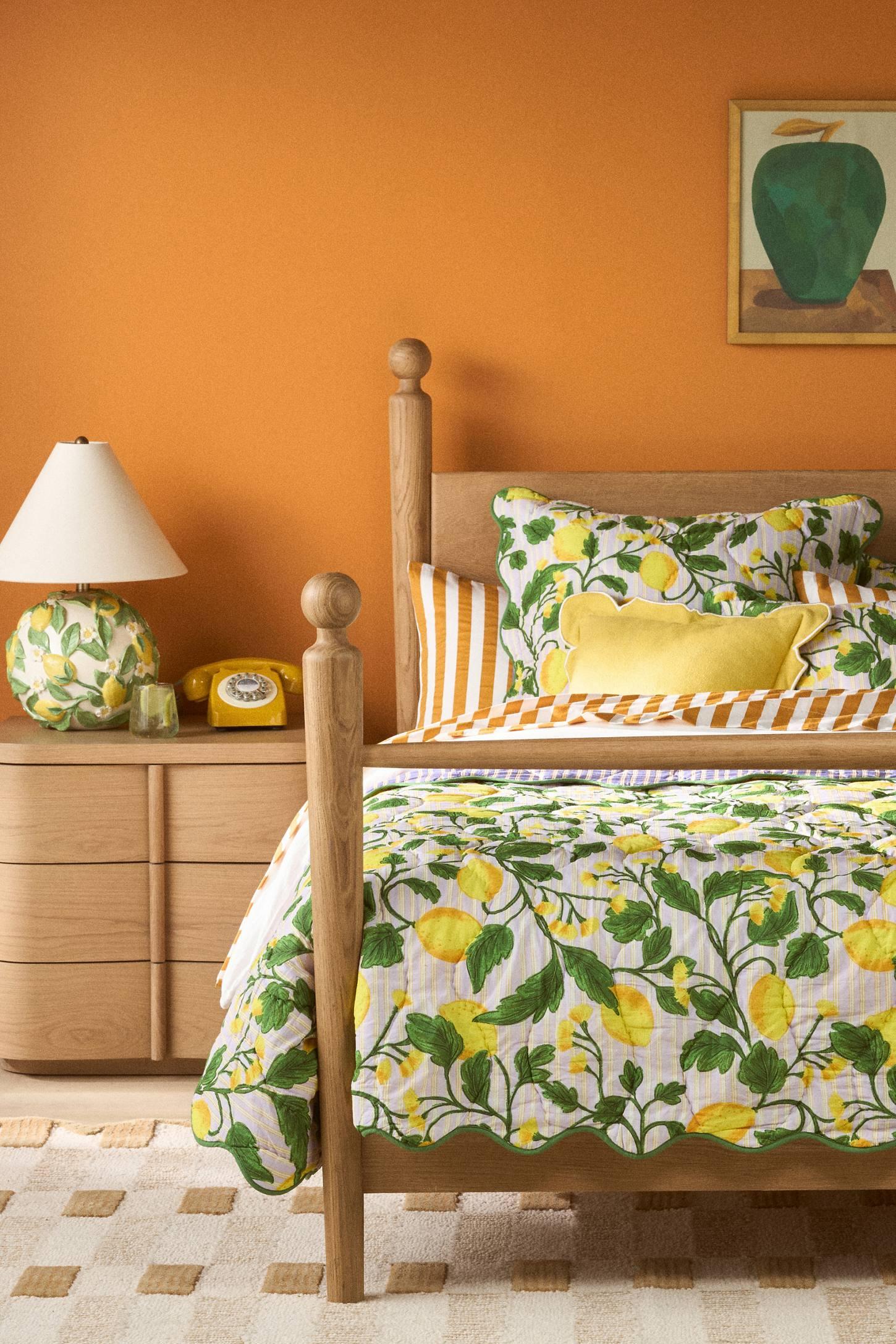 The Organic Cotton Sateen Printed Sheet Set by Maeve