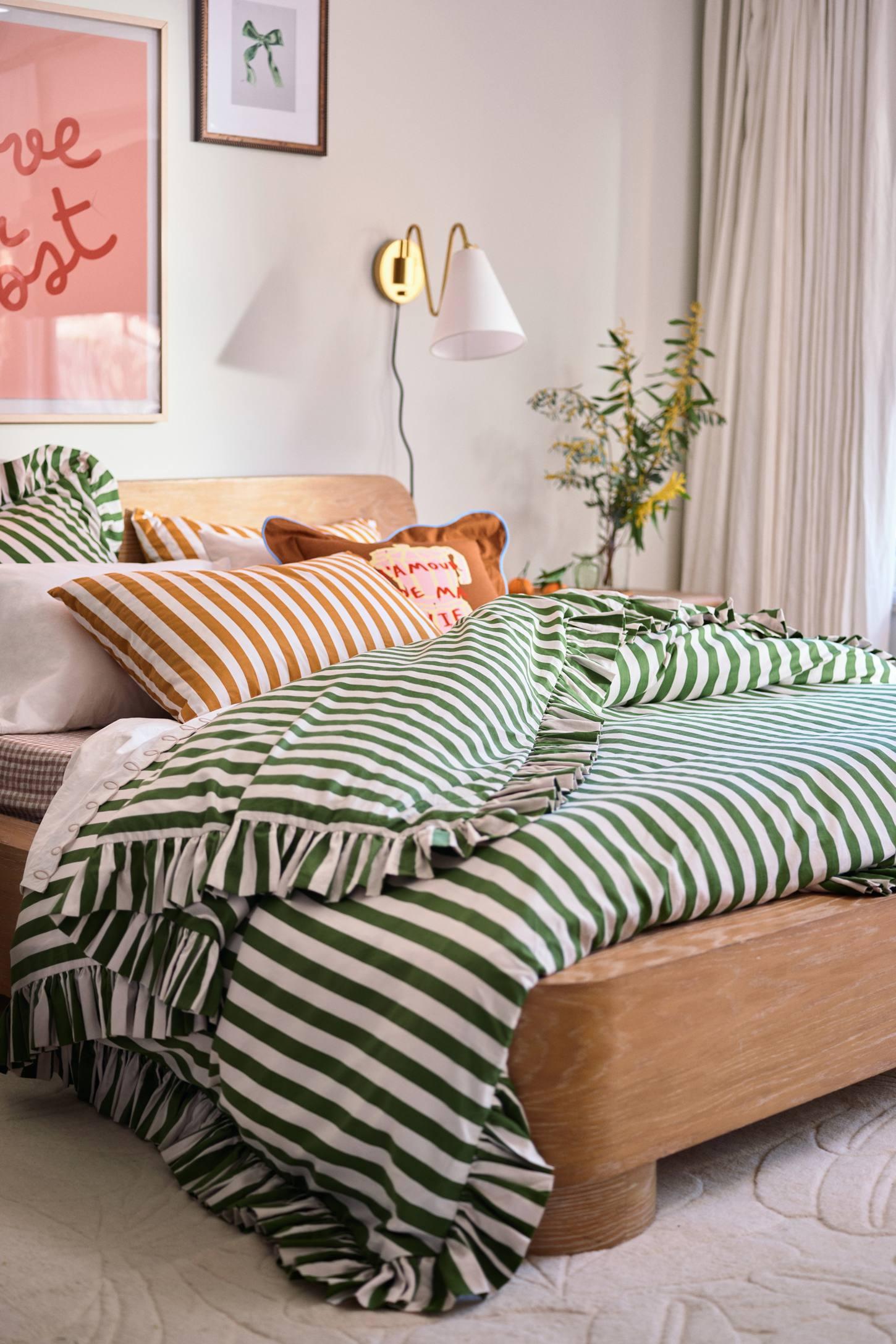 The Organic Cotton Sateen Printed Sheet Set by Maeve