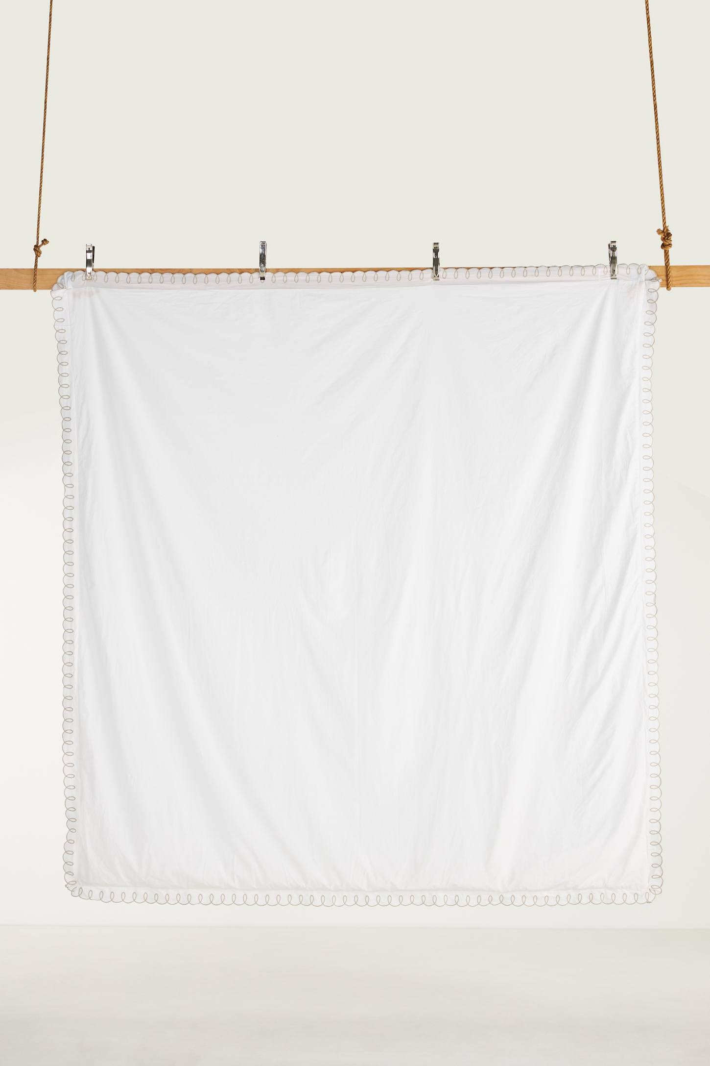 Maeve by Anthropologie Organic Cotton Looped Embroidered Duvet Cover