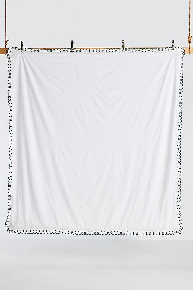 Maeve by Anthropologie Organic Cotton Looped Embroidered Duvet Cover