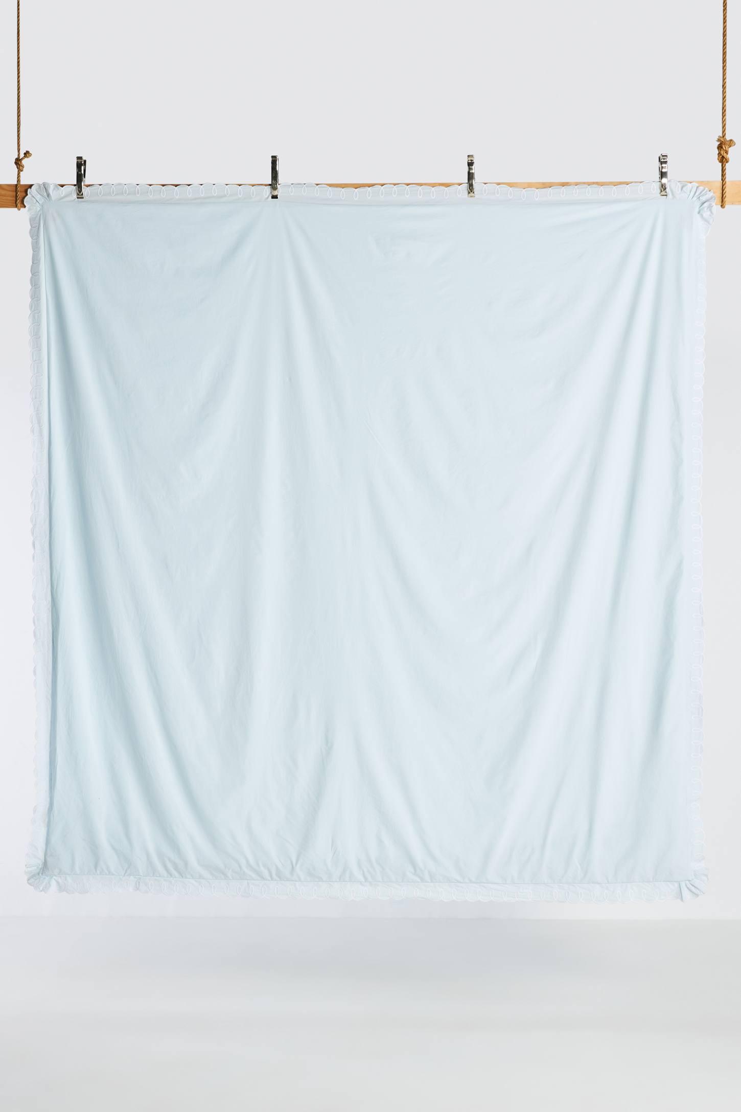 Maeve by Anthropologie Organic Cotton Looped Embroidered Duvet Cover
