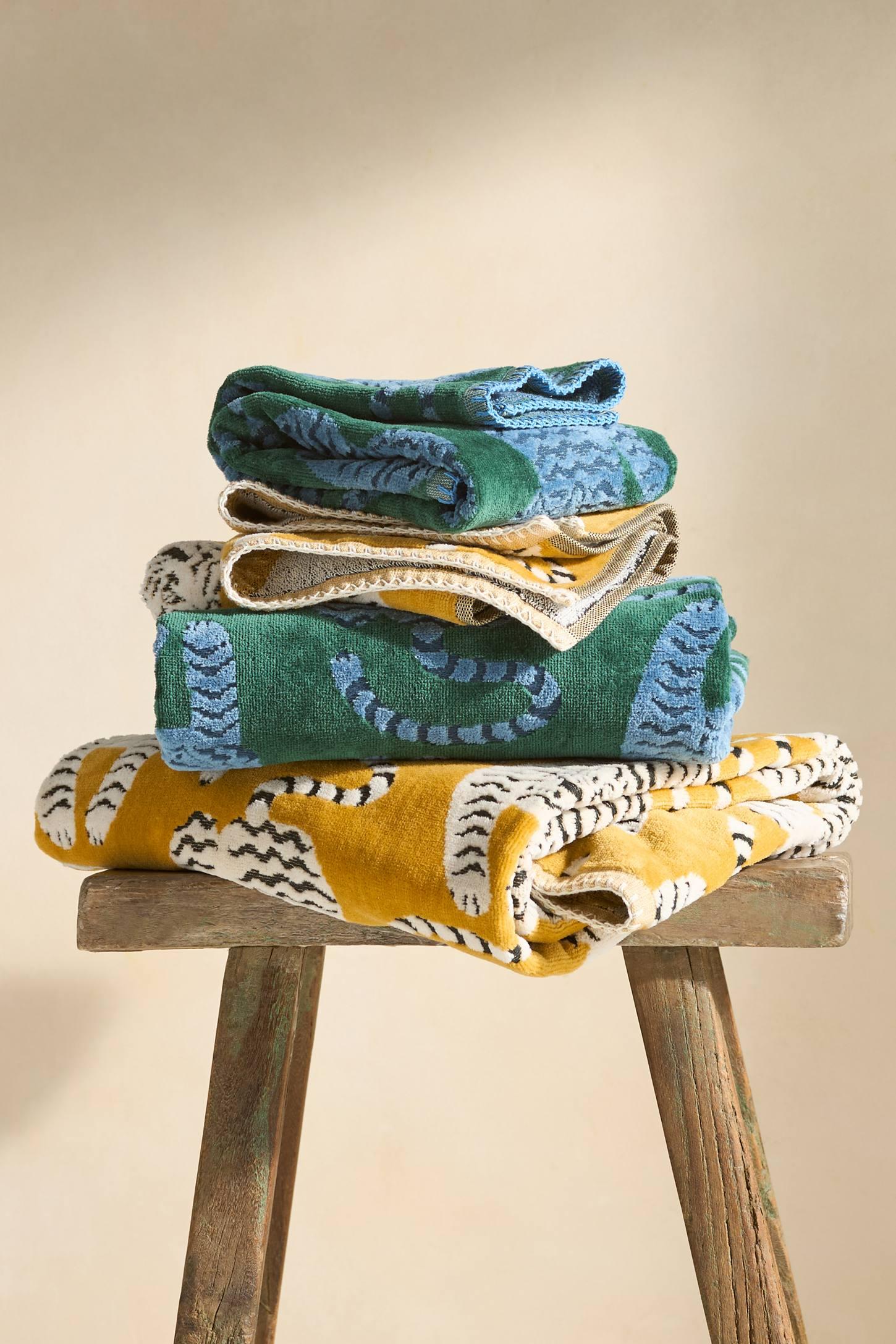 Isa Tiger Cotton Towel Collection