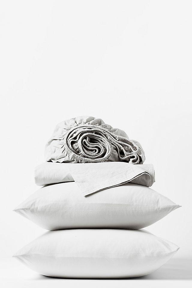 Organic Crinkled Percale Sheet Set