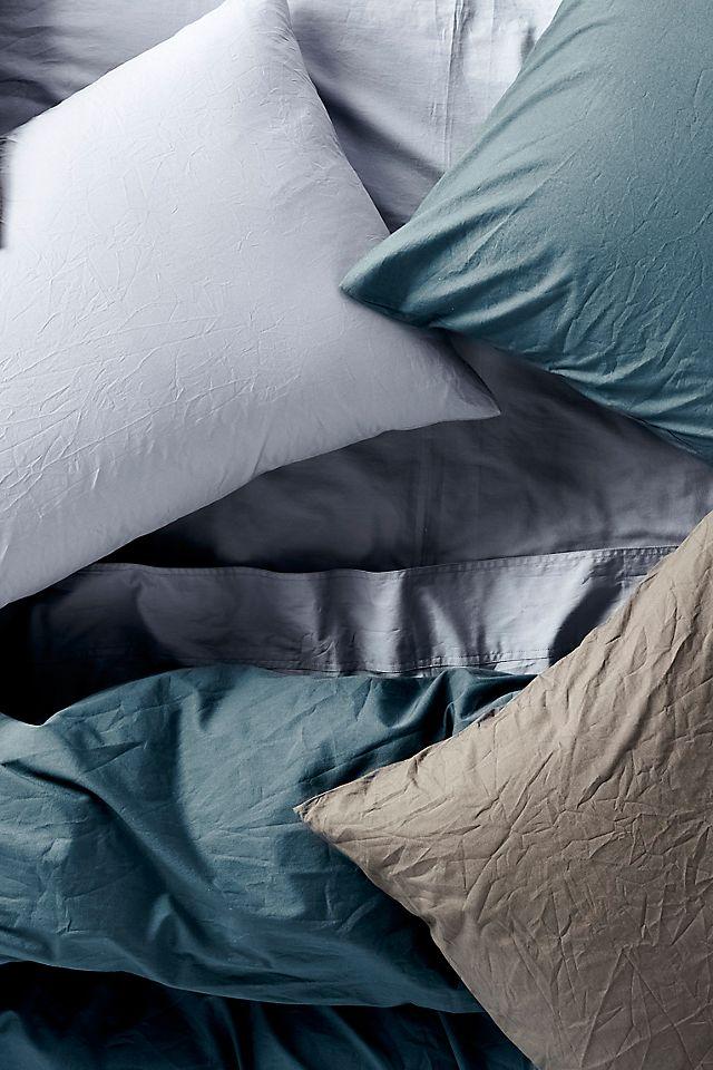 Organic Crinkled Percale Sheet Set