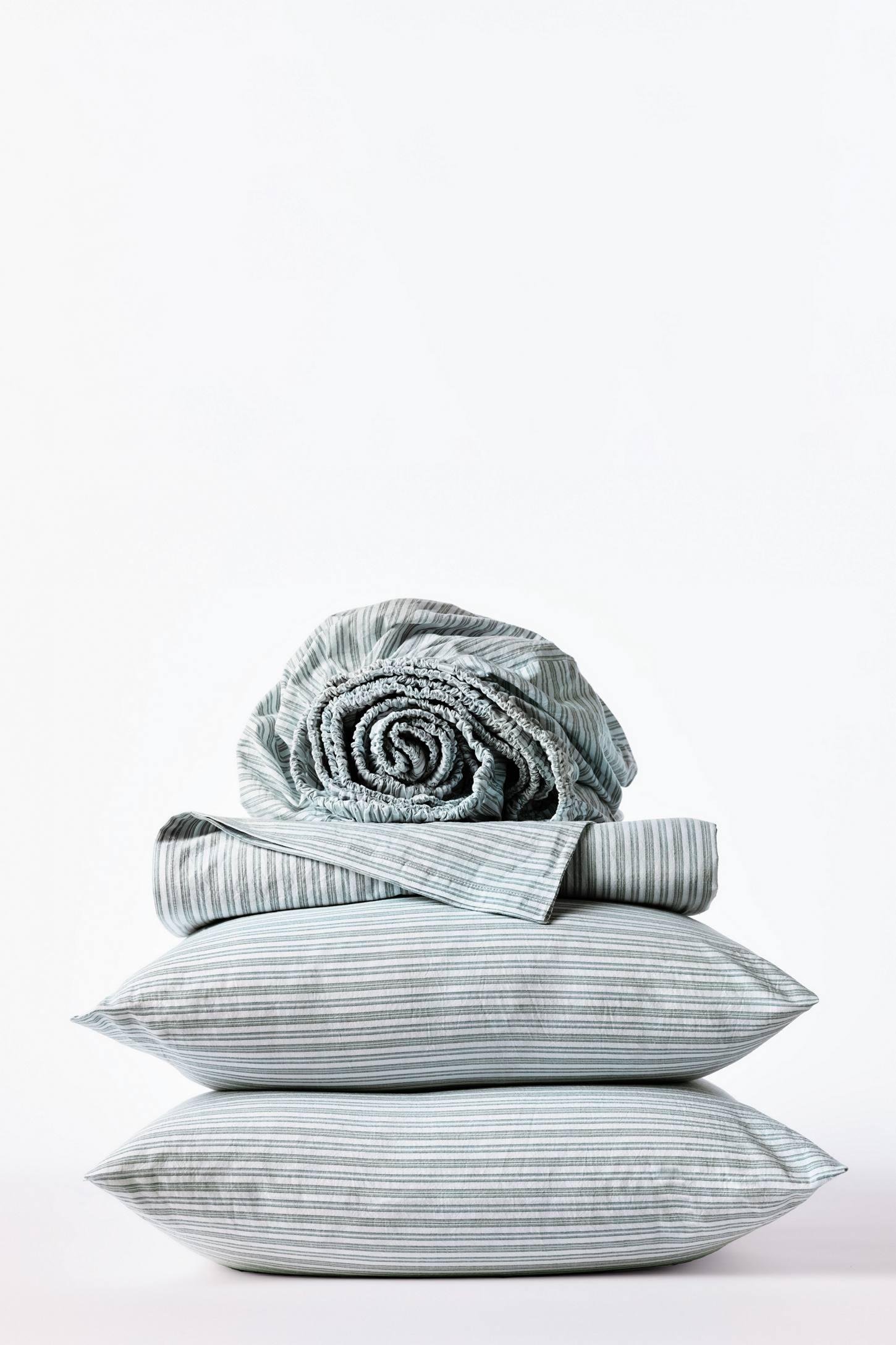 Organic Crinkled Percale Sheet Set