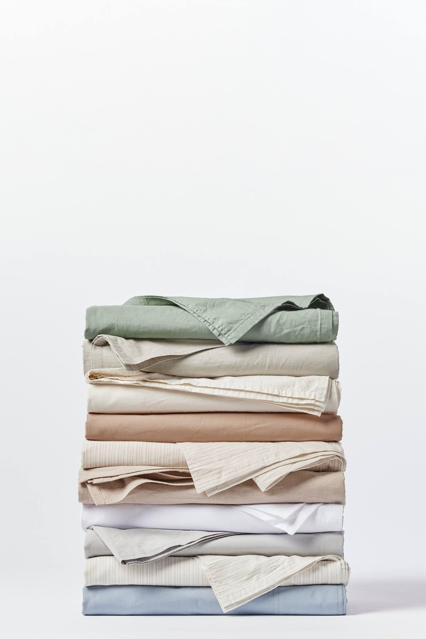 Organic Crinkled Percale Sheet Set
