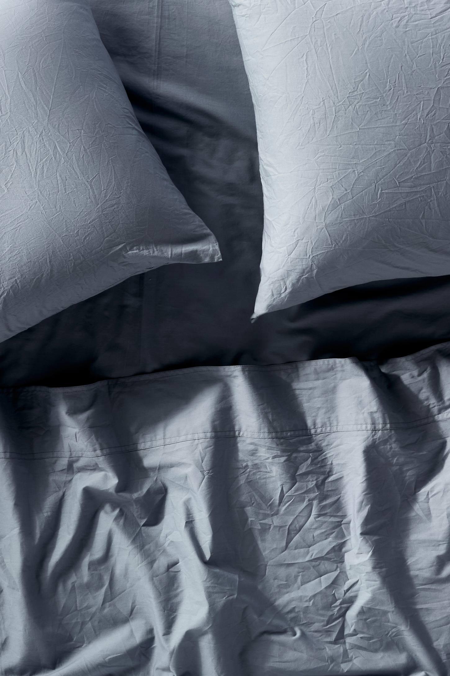 Organic Crinkled Percale Sheet Set