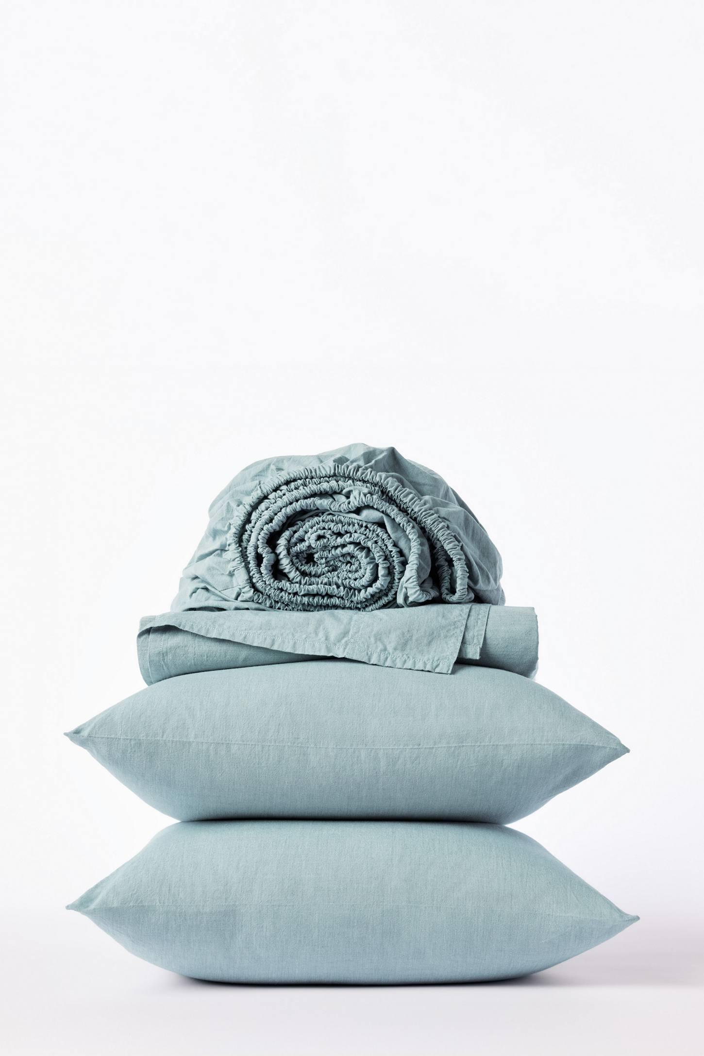 Organic Crinkled Percale Sheet Set