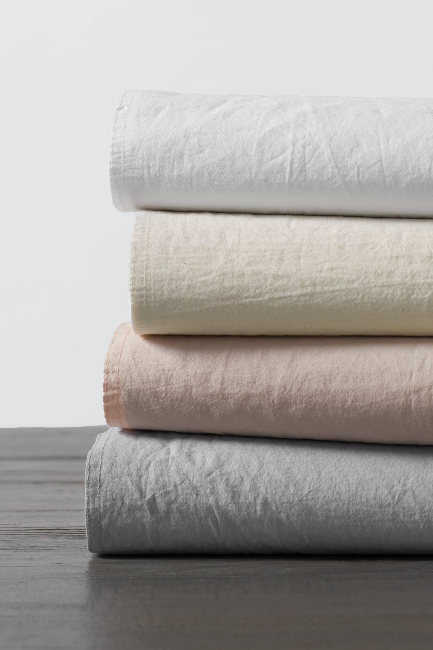 Coyuchi Crinkled Percale Pillowcase - Set of 2 (Set of 2)