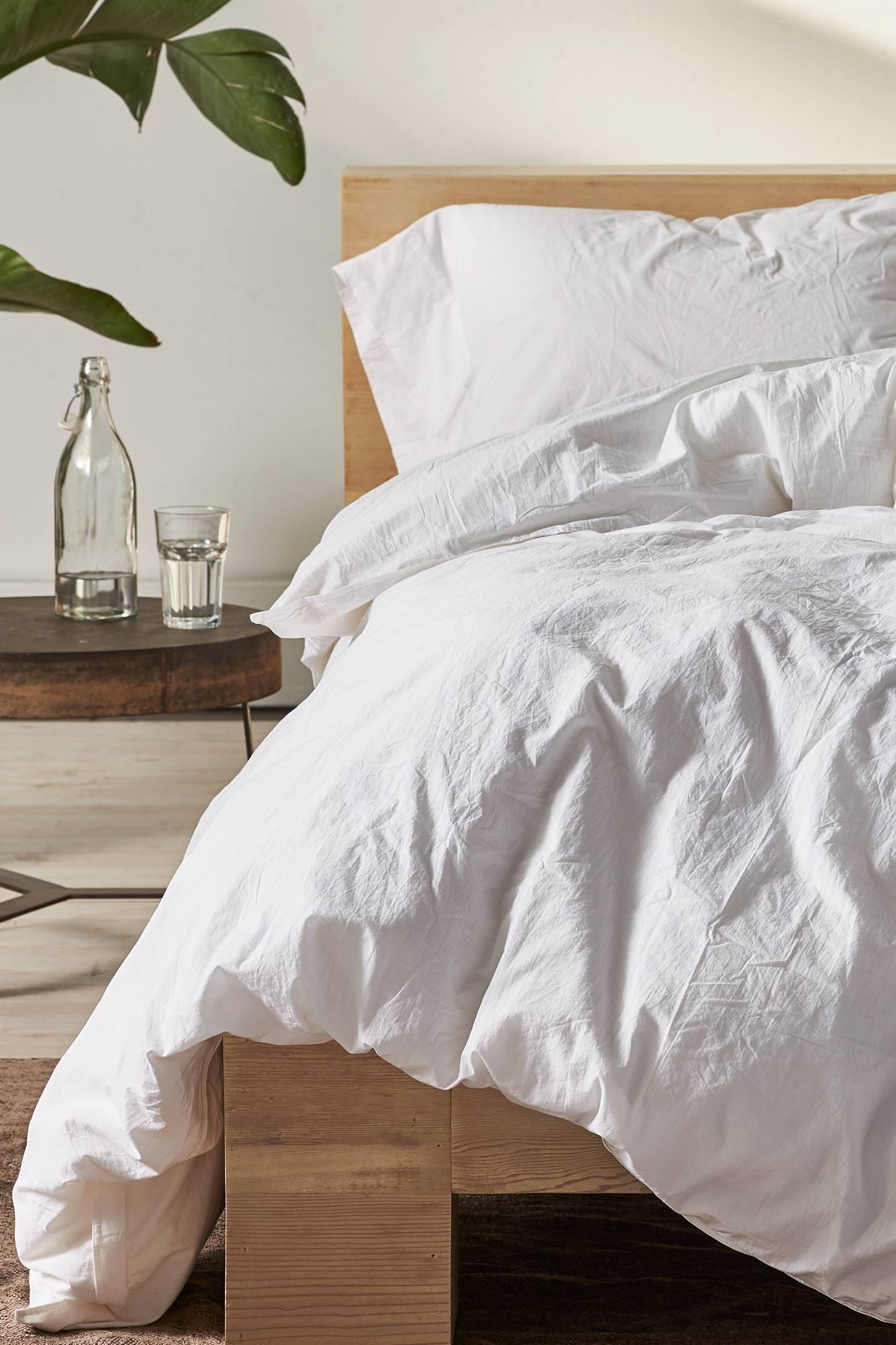Coyuchi Crinkled Percale Pillowcase - Set of 2 (Set of 2)