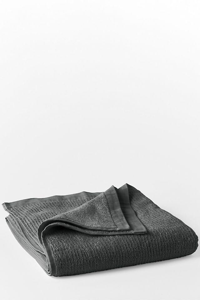 Coyuchi Natural 100% Cotton Ribbed Bath Towel