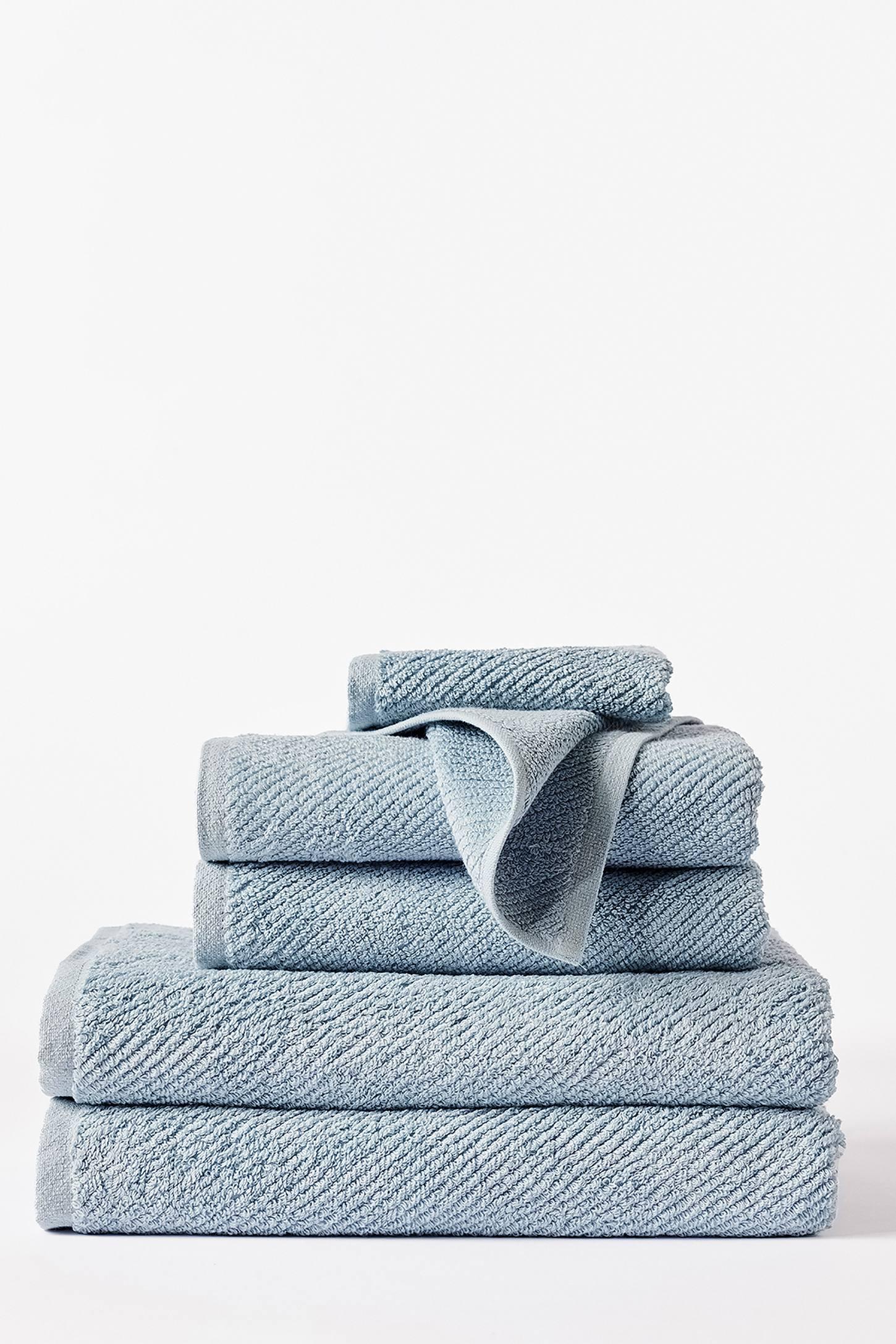 Stone Blue Organic Cotton 6-Piece Towel Set