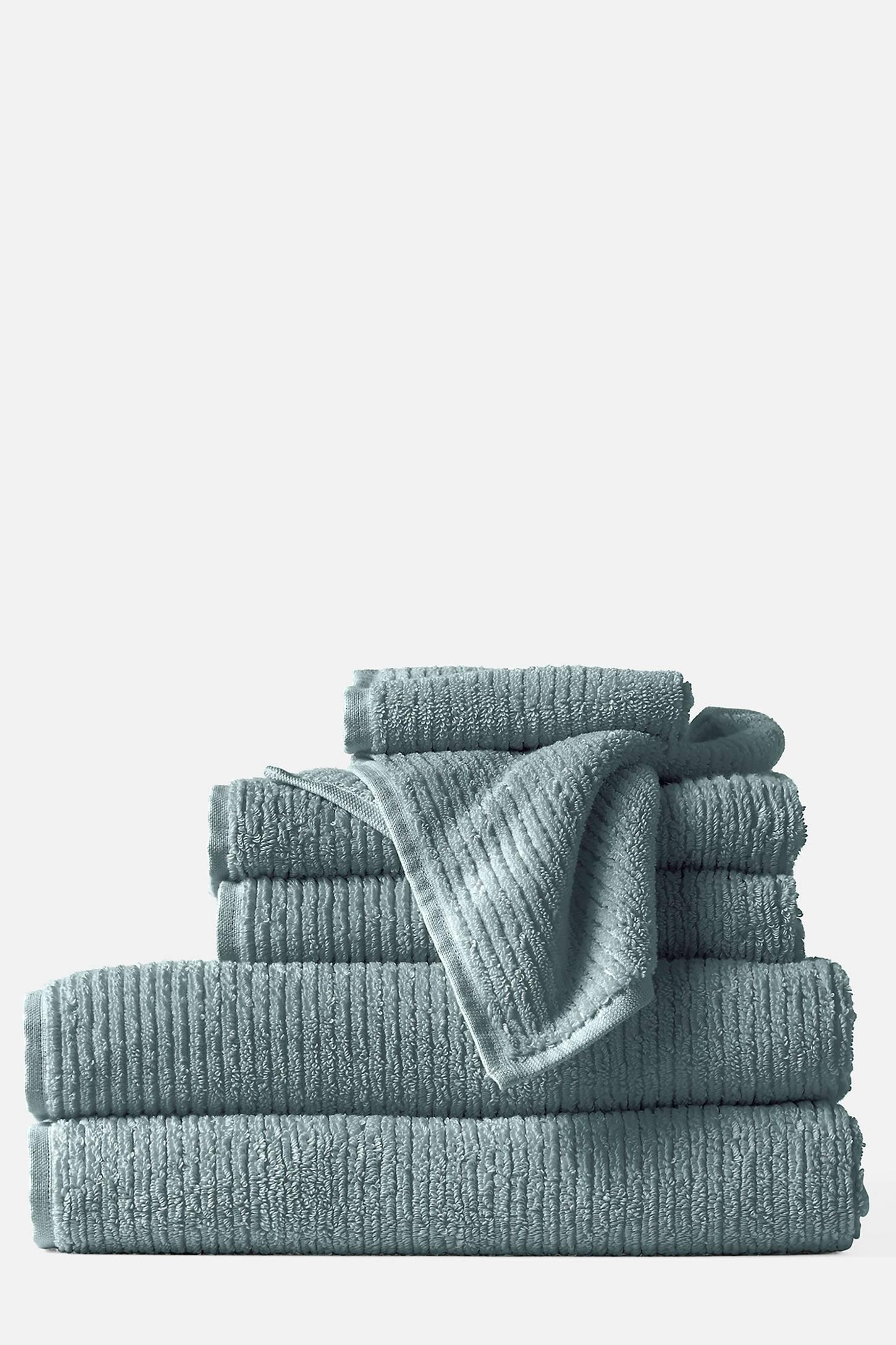 Coyuchi Temescal Organic 100% Cotton Ribbed Bath Towels