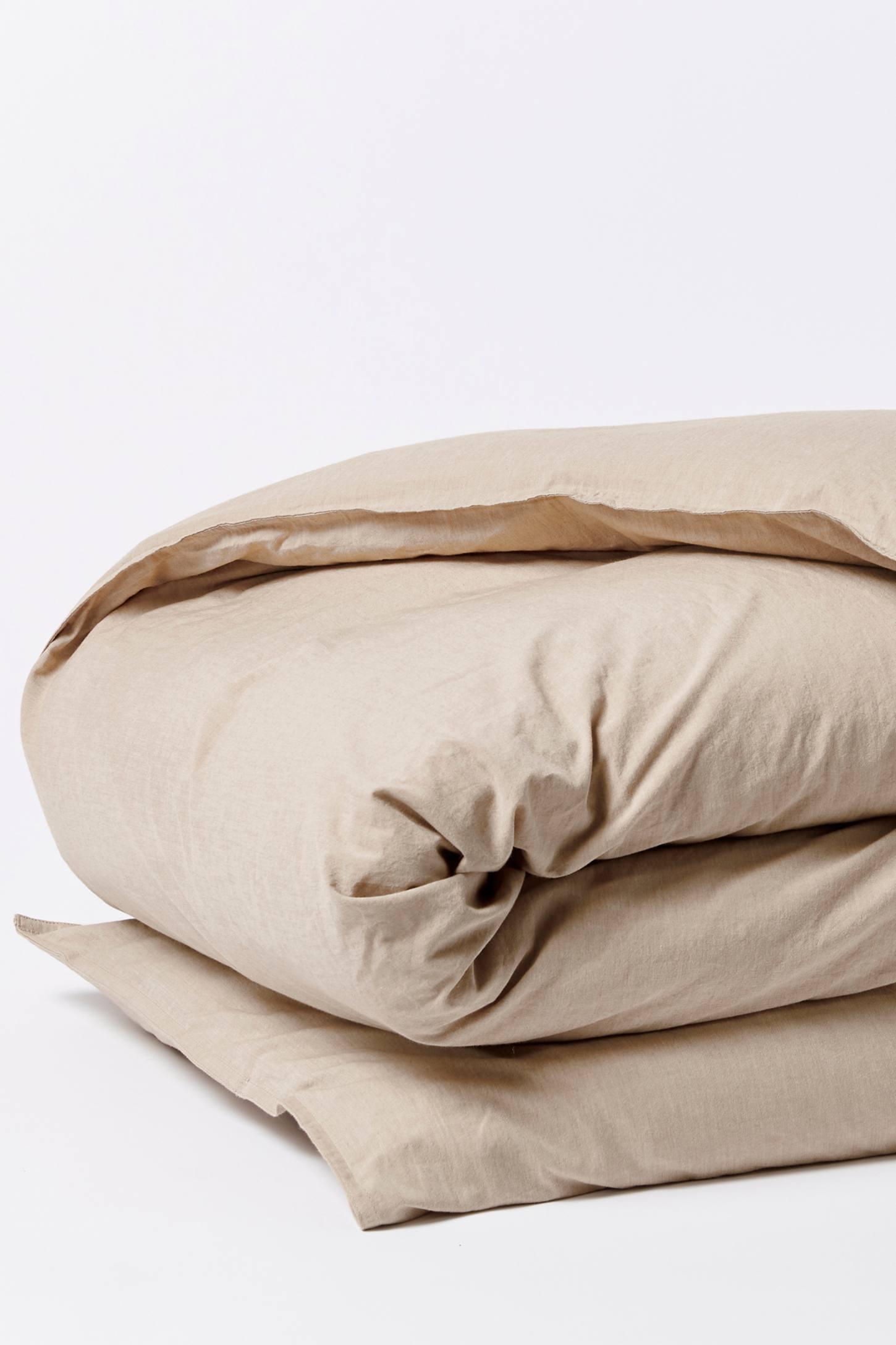 Coyuchi Organic Crinkled Percale Duvet Cover