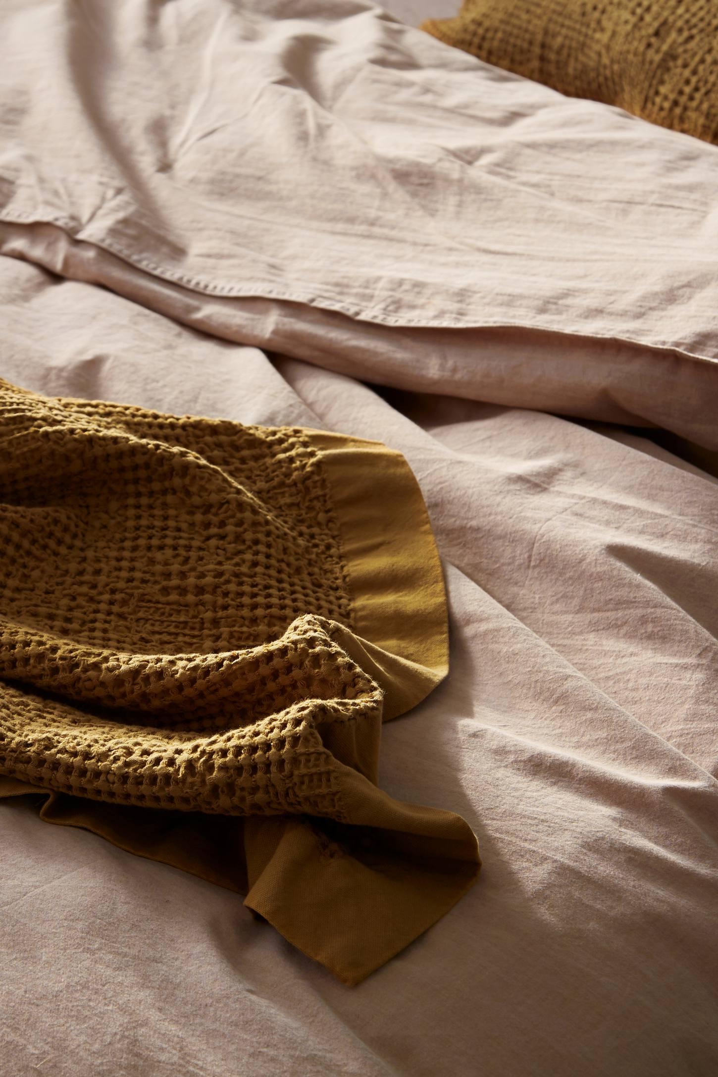 Coyuchi Organic Crinkled Percale Duvet Cover
