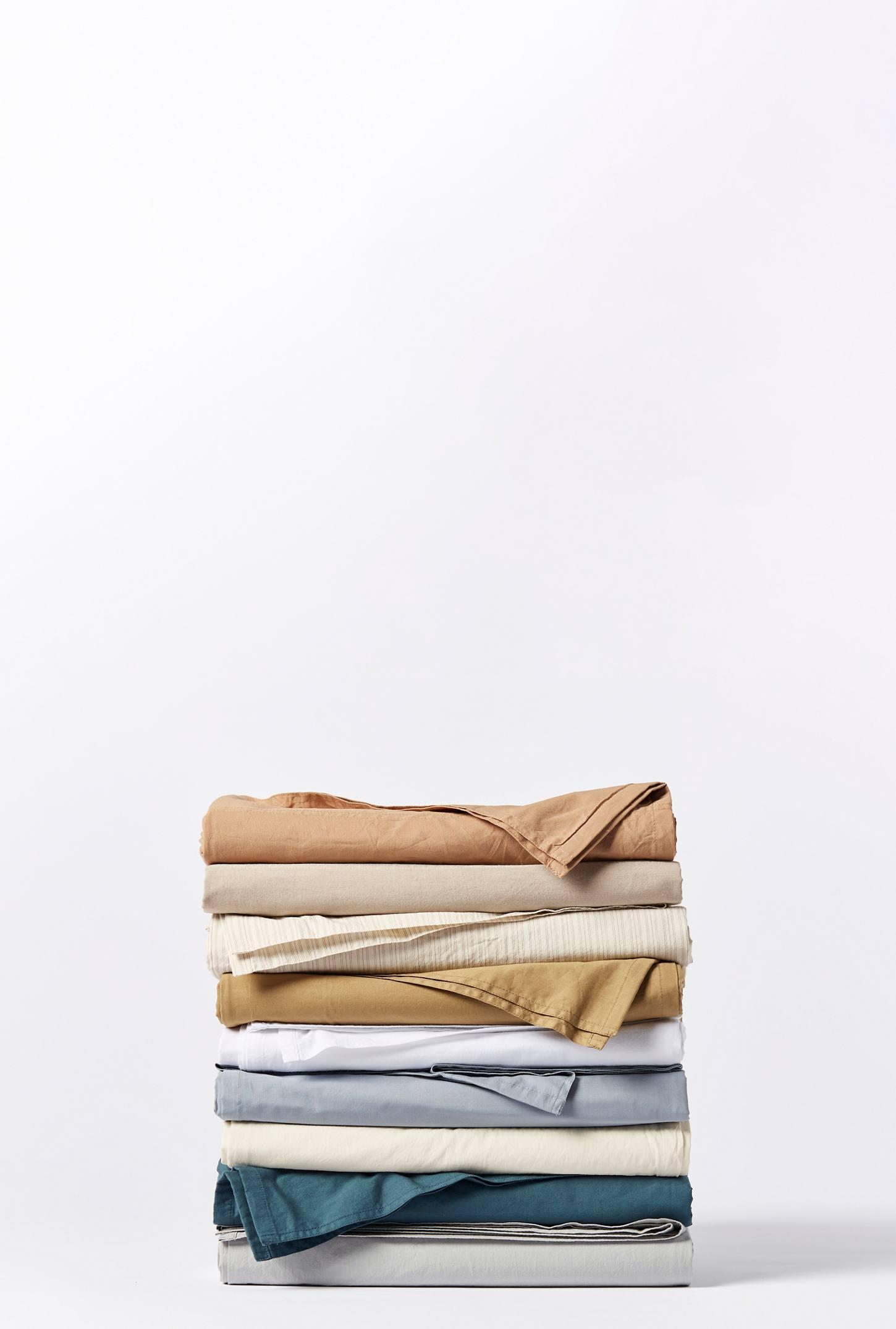 Coyuchi Organic Crinkled Percale Duvet Cover