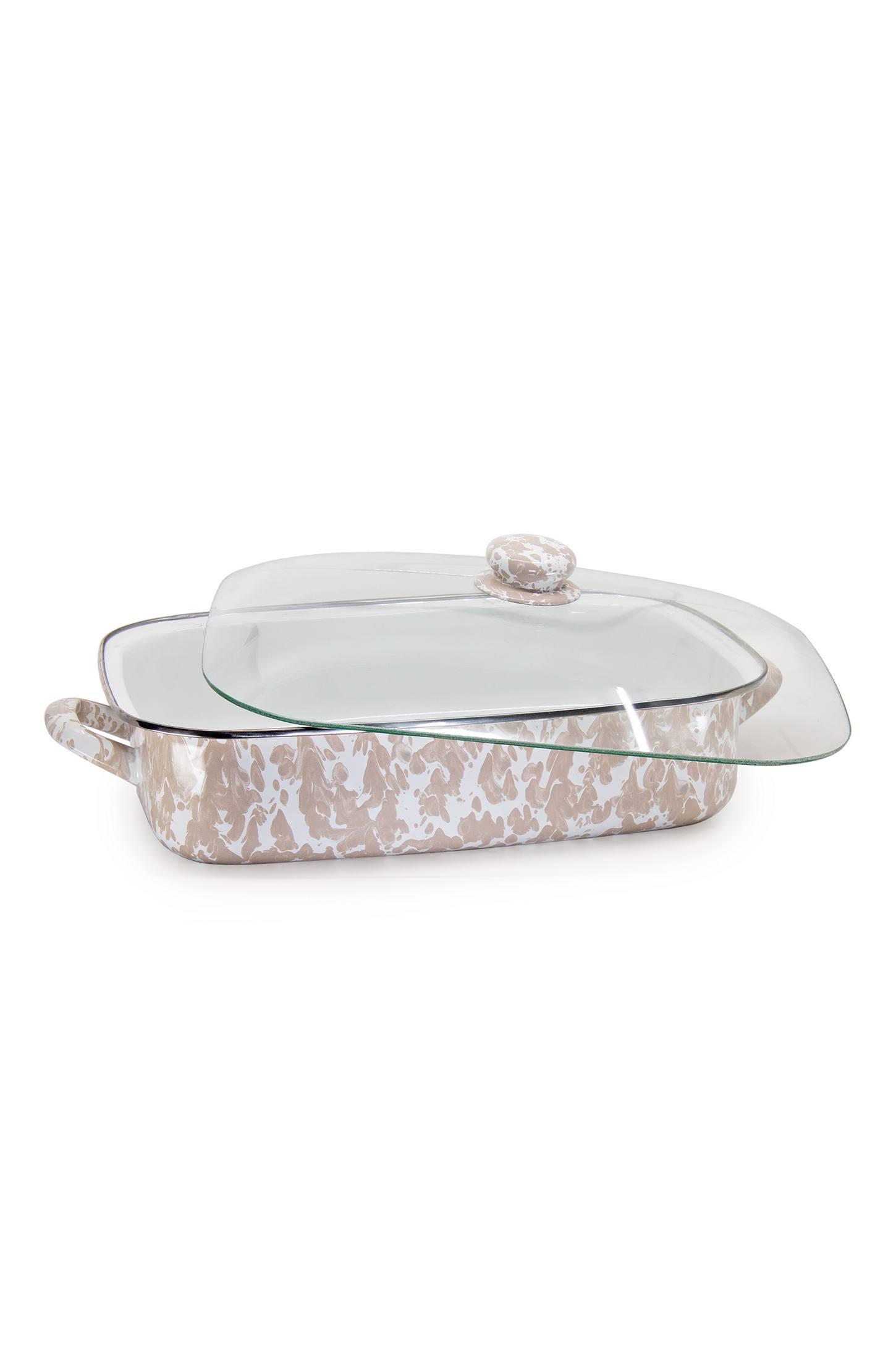 Golden Rabbit Grey Swirl Roasting Pan