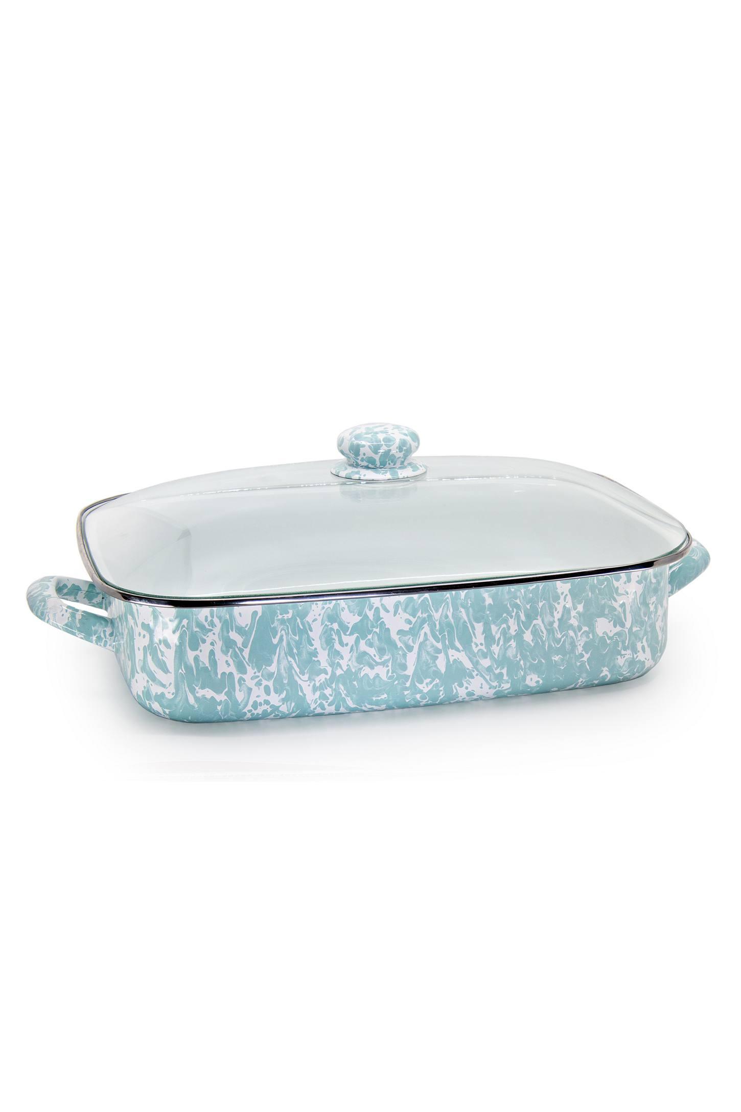 Golden Rabbit Grey Swirl Roasting Pan