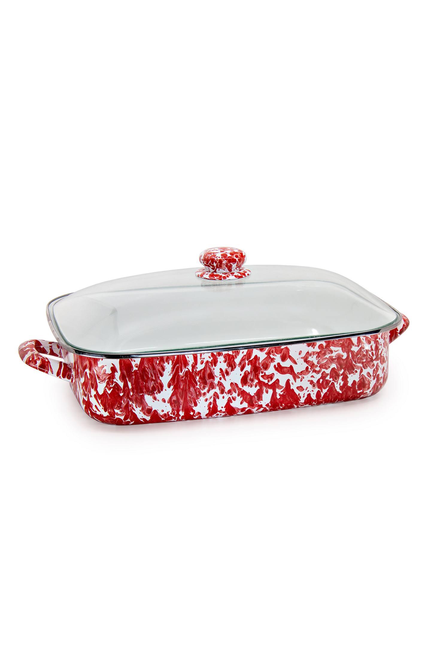 Golden Rabbit Grey Swirl Roasting Pan