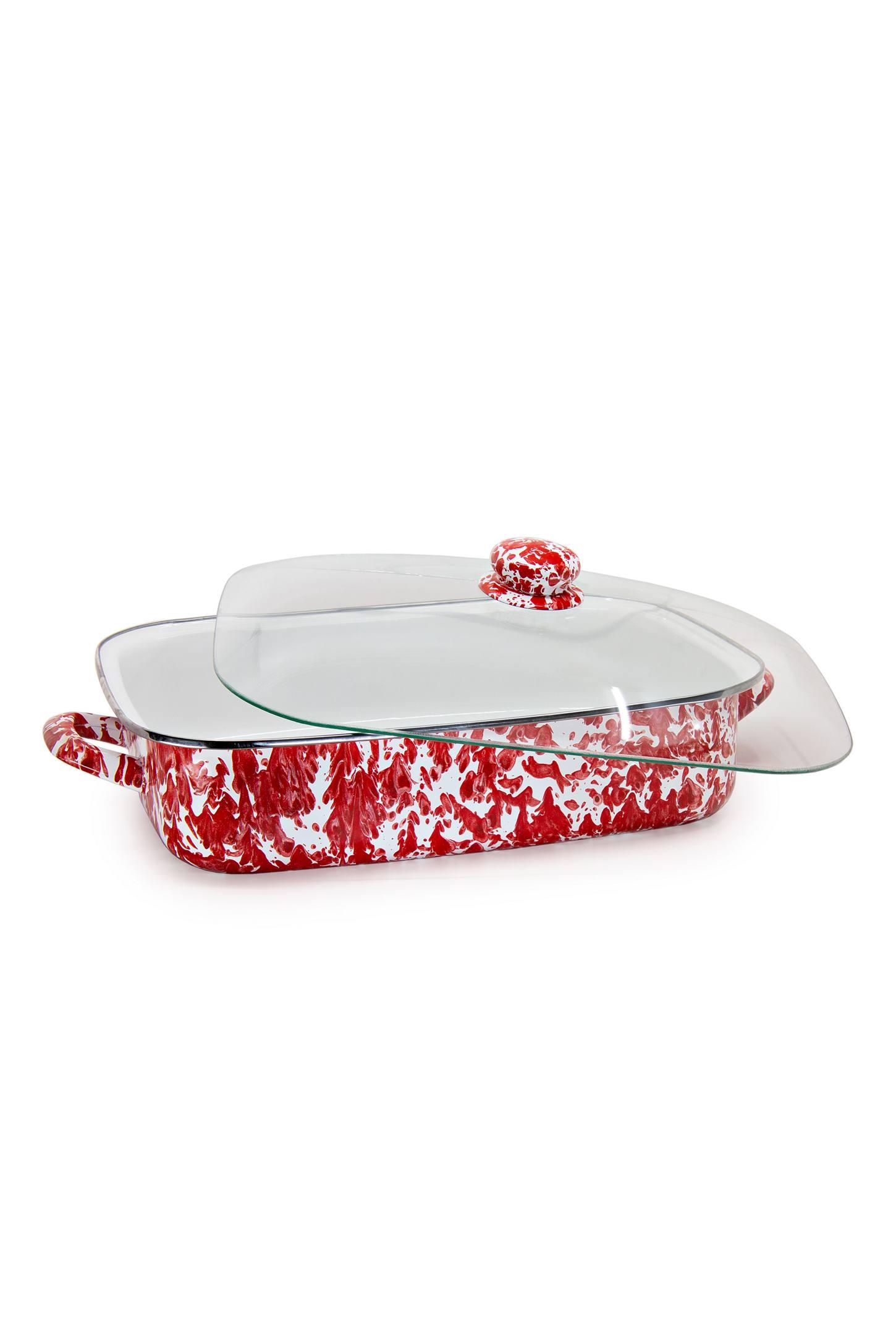 Golden Rabbit Grey Swirl Roasting Pan