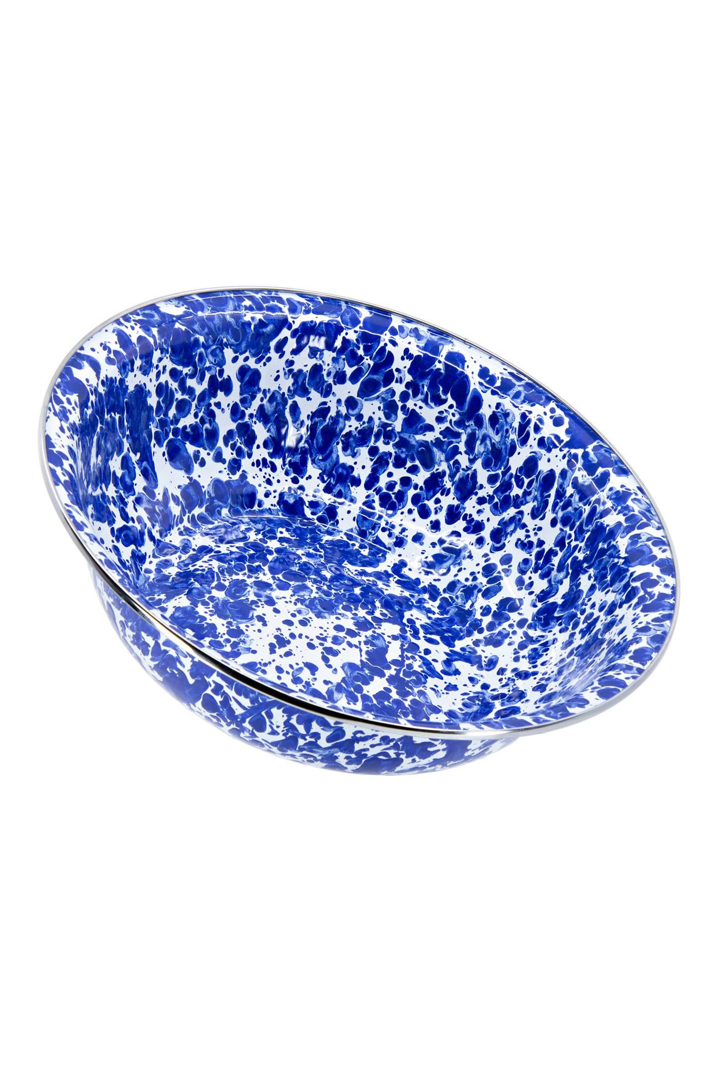 Golden Rabbit Golden Rabbit Swirl Enamelware Serving Bowl