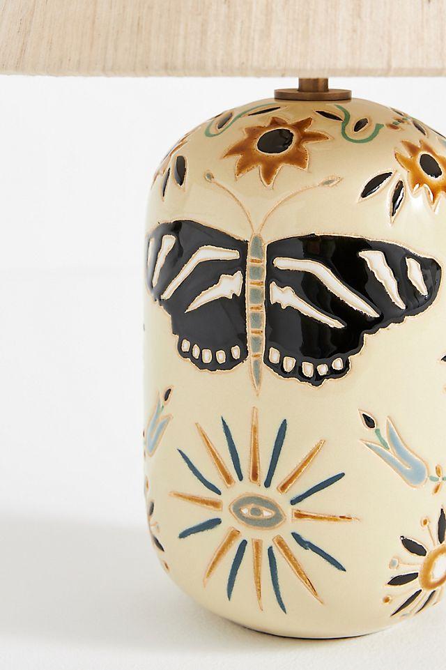 Kaia Wax Resist Ceramic Table Lamp