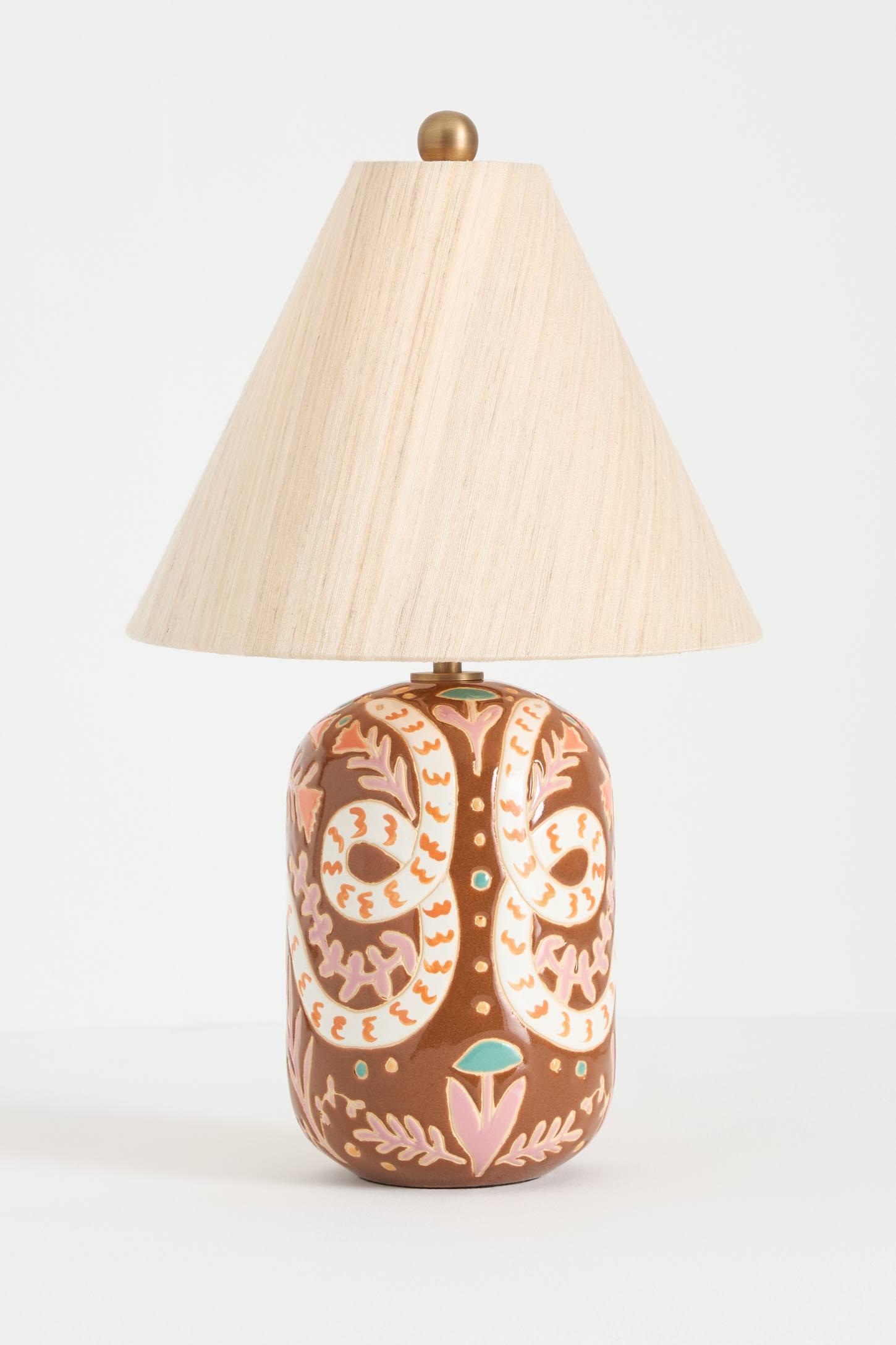 Kaia Wax Resist Ceramic Table Lamp