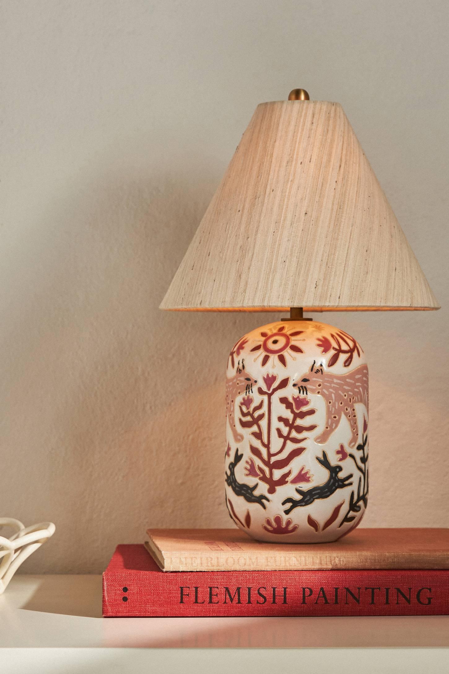 Kaia Wax Resist Ceramic Table Lamp
