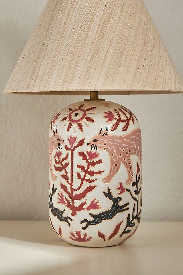 Kaia Wax Resist Ceramic Table Lamp