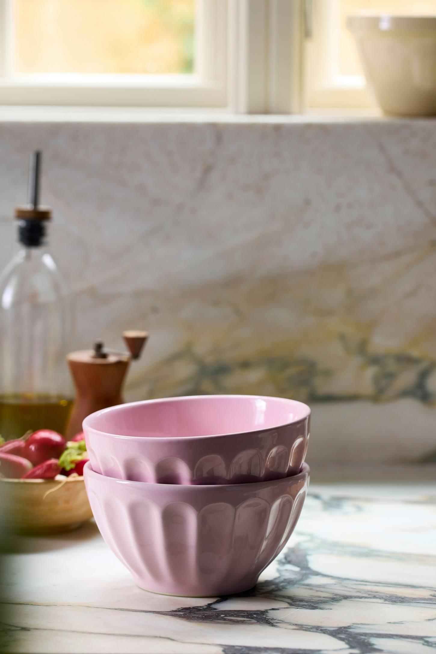The Latte Stoneware Cereal Bowls, Set of 4: Amelie Edition