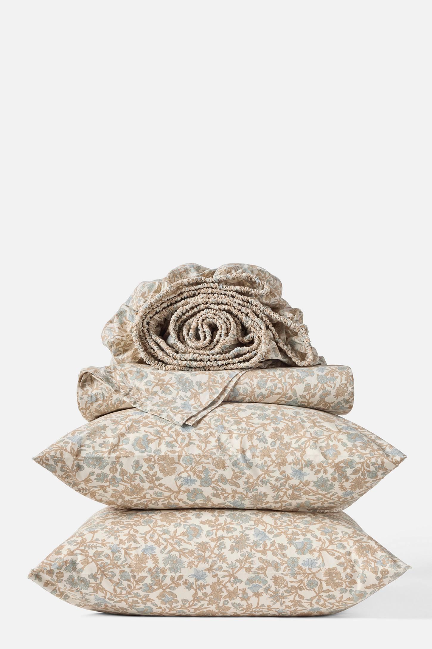 Organic Print Percale Sheet Set
