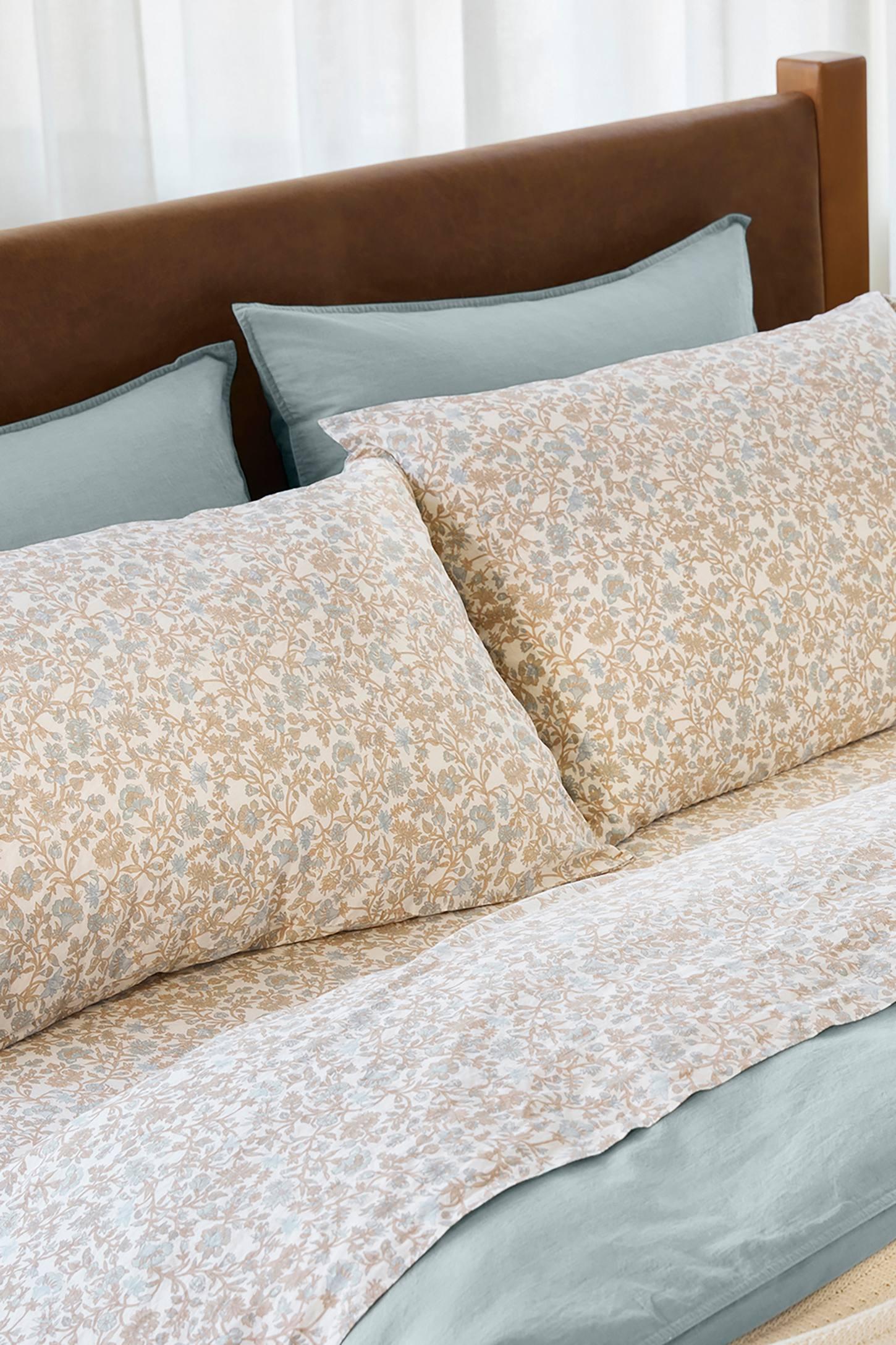 Organic Print Percale Sheet Set