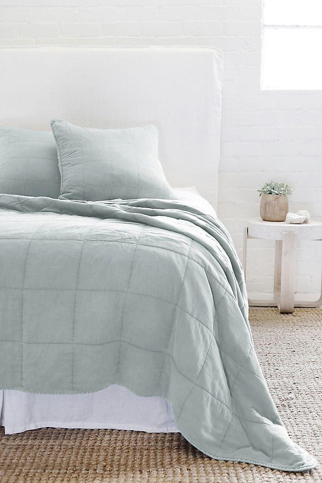 Antwerp Coverlet by Pom Pom at Home - Sky / King