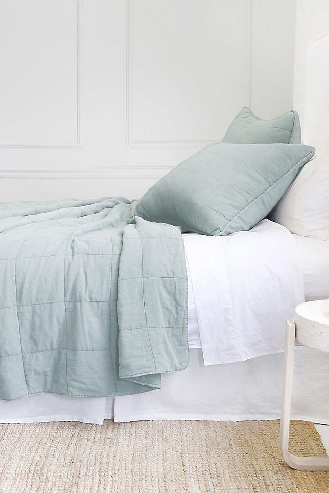 Antwerp Coverlet by Pom Pom at Home - Sky / King