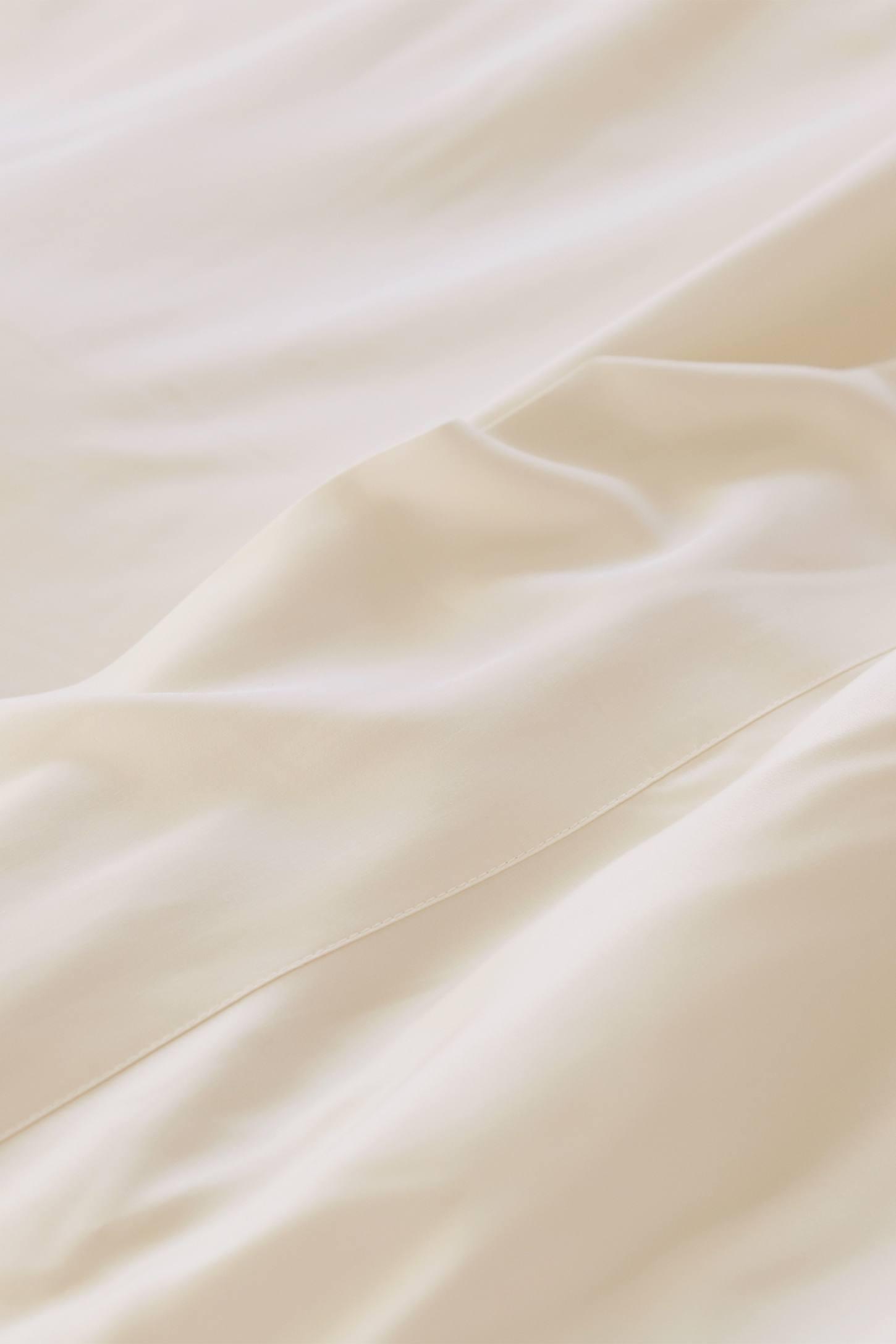 Twin White Egyptian Cotton Sateen Sheet Set